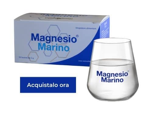 Confezione di Magnesio Marino® e bicchiere brandizzato